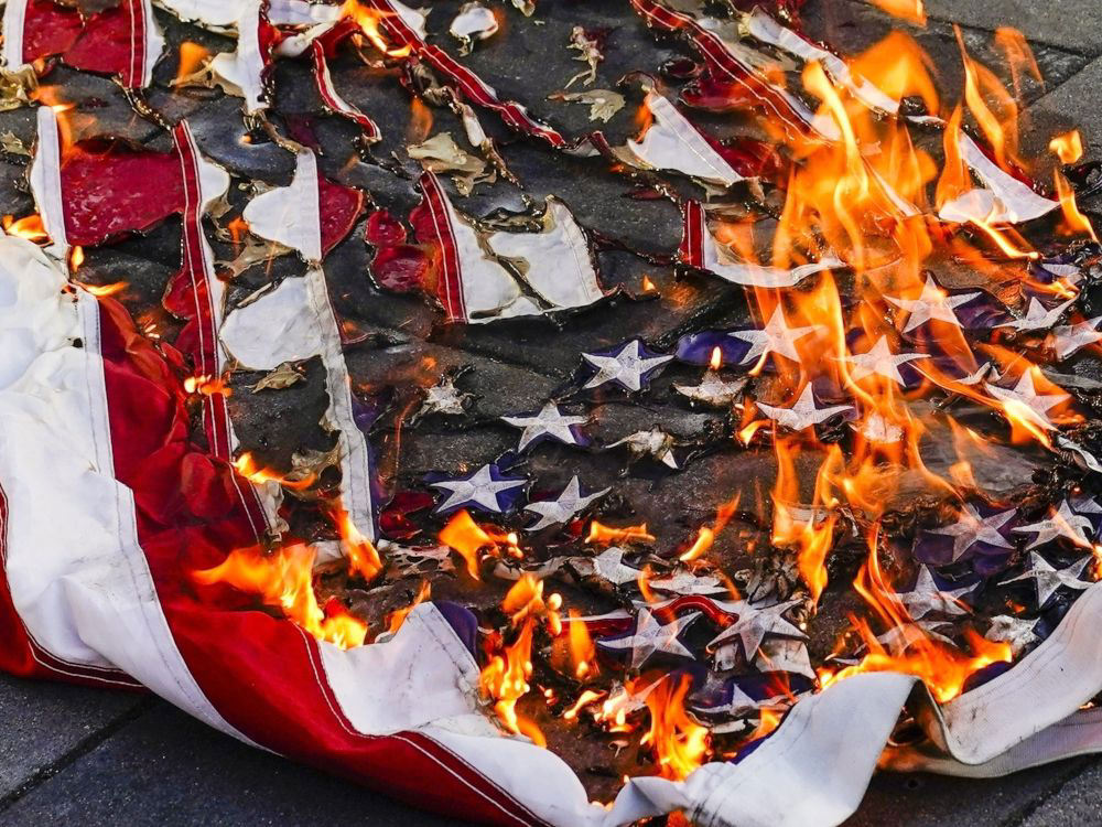 Is It Okay To Be Able To Burn The Symbol Of America? Some Say Yes, But Trump Has Other Plans